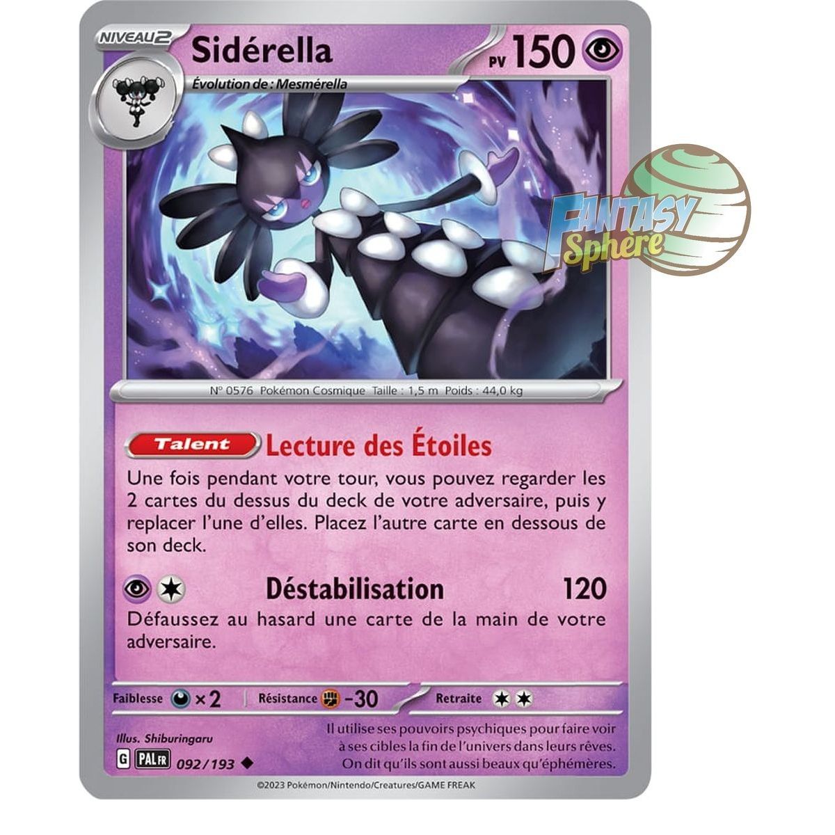 Siderella - Reverse 92/193 - Scarlet and Violet Evolution in Paldea