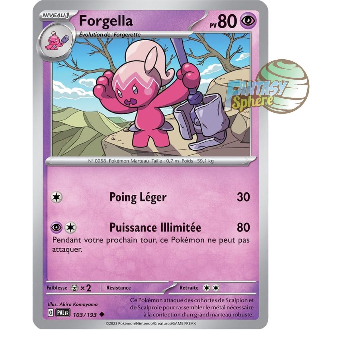 Forgella - Reverse 103/193 - Scarlet and Violet Evolution in Paldea