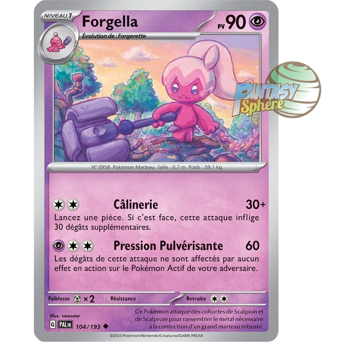 Forgella - Reverse 104/193 - Scarlet and Violet Evolution in Paldea