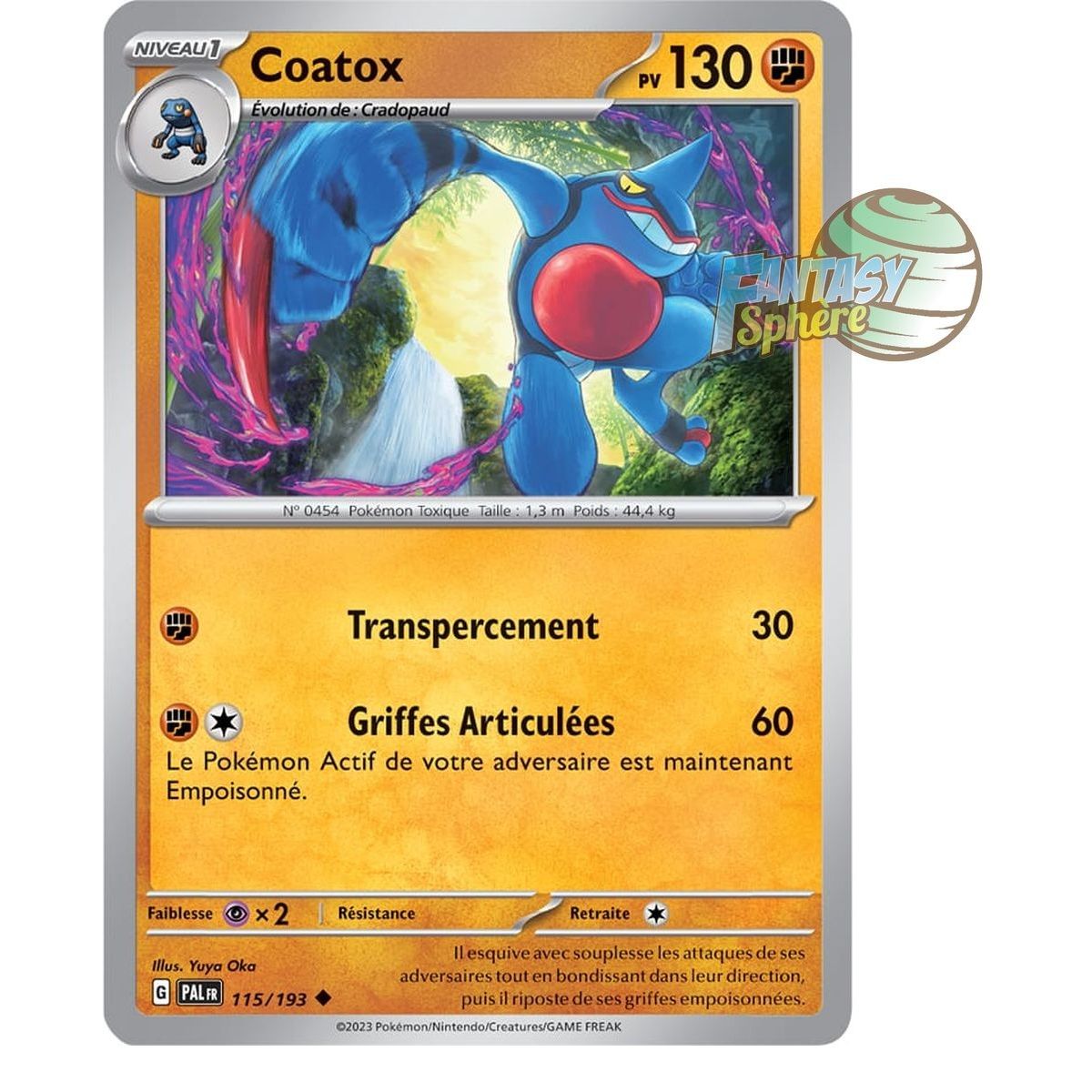 Coatox - Reverse 115/193 - Scarlet and Violet Evolution in Paldea