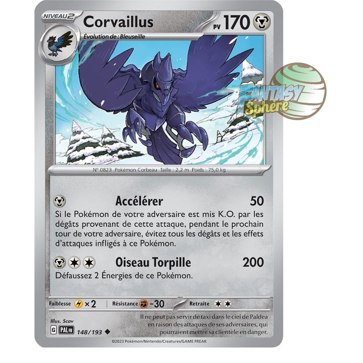 Corviknight - Reverse 148/193 - Scarlet and Violet Evolution in Paldea