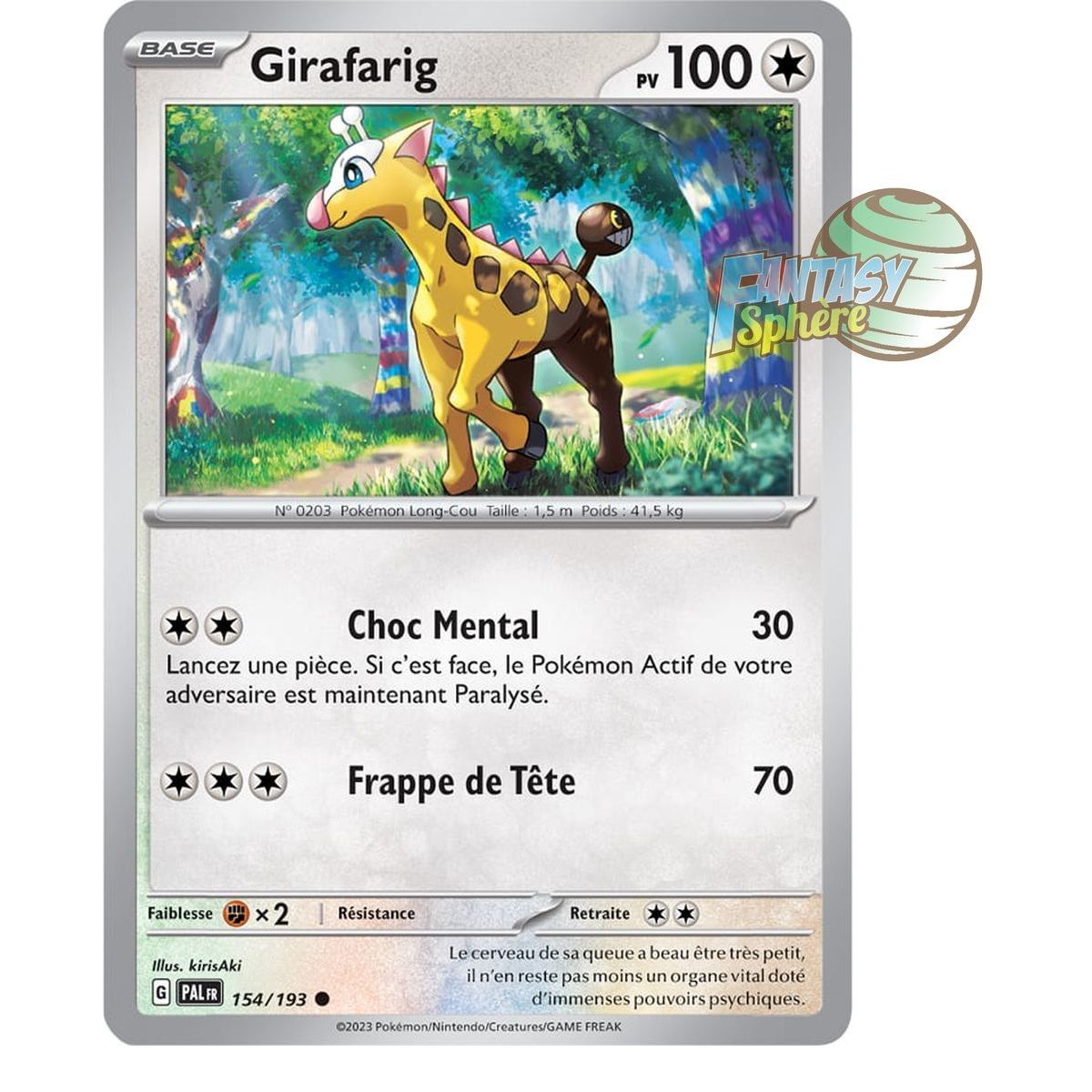 Girafarig - Reverse 154/193 - Scarlet and Violet Evolution in Paldea