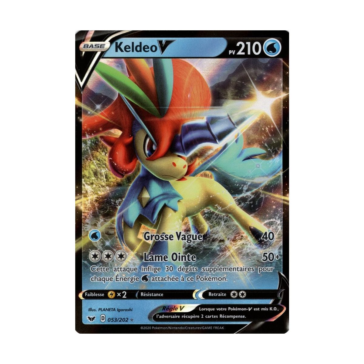 Keldeo V - Ultra Rare 53/202 - Sword and Shield 1