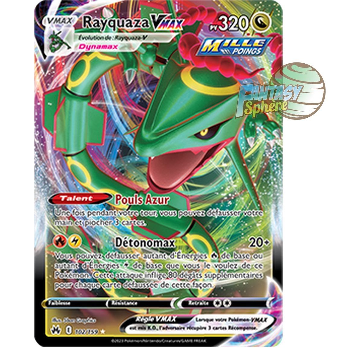 Item Rayquaza VMAX - Full Art Ultra Rare 102/159 - Sword and Shield 12.5 Zenith Supreme