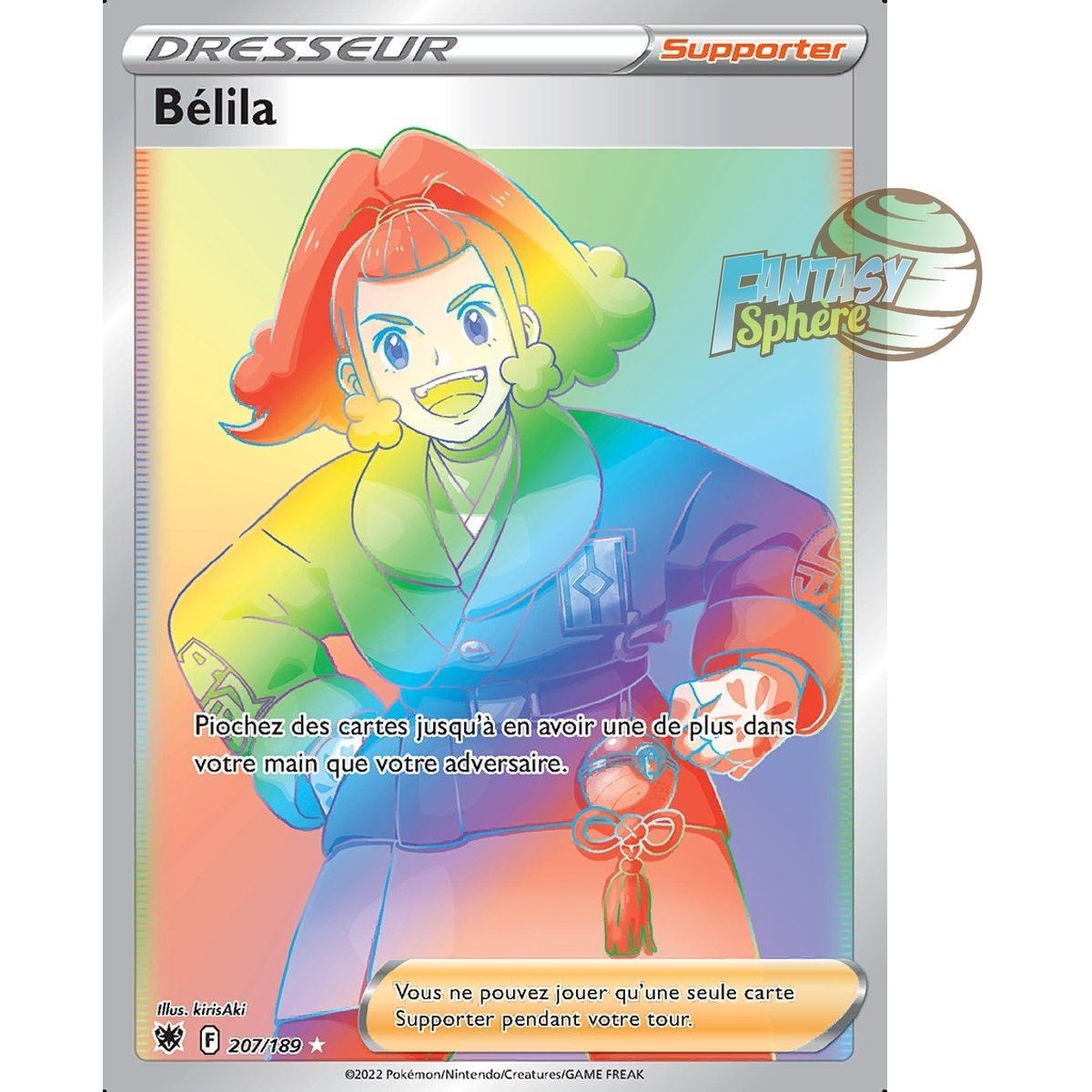 Bélila - Secret Rare 207/189 - Sword and Shield 10 Radiant Stars
