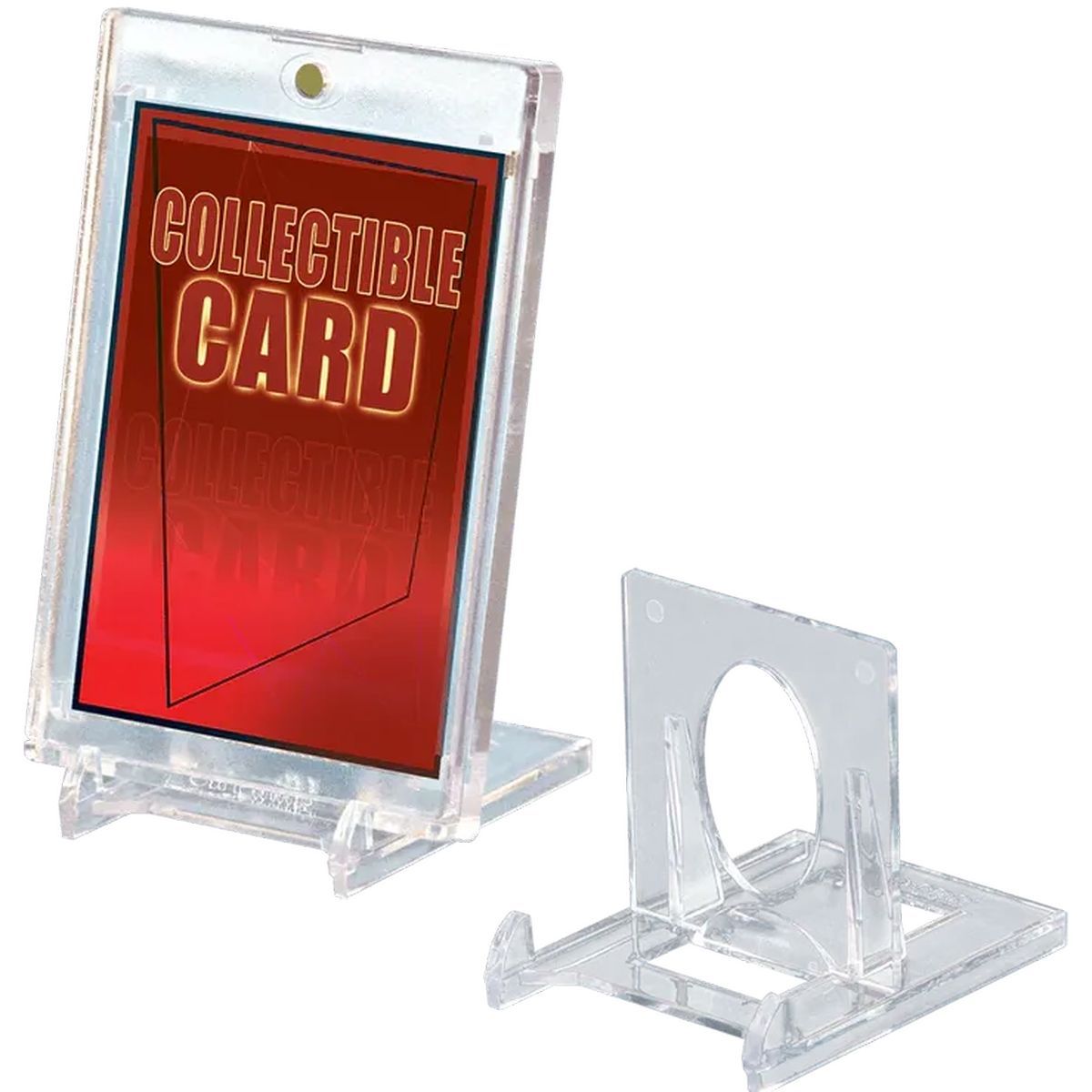 Item 5 Supports - Two-Piece Transparent Stands - Top Loader - Screw Frames - Graded Cards - Ultra Pro