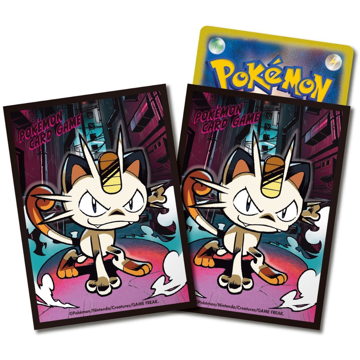 64 Card Sleeves - Standard - Meowth - Pokemon Center
