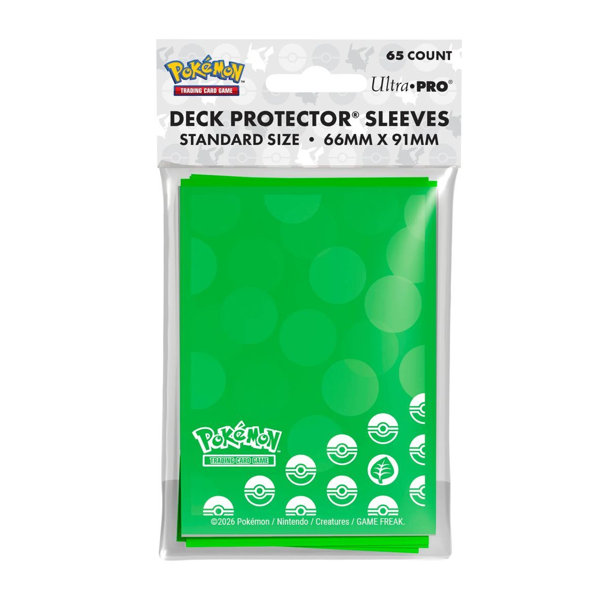 65 Card Sleeves - Standard - Plant Energy - Ultra Pro - Pokemon