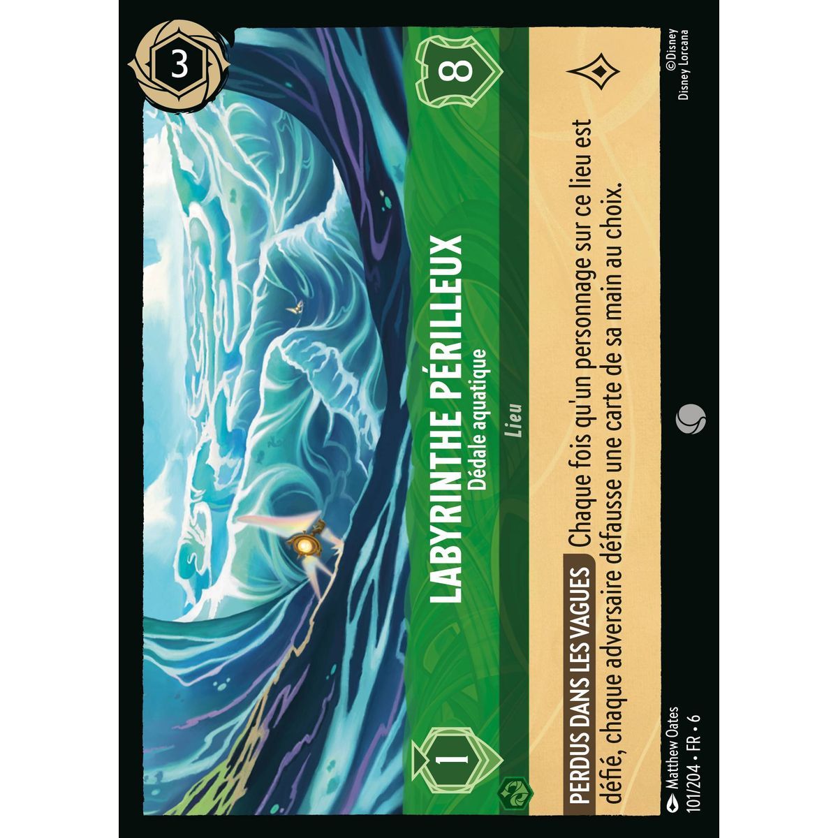 Perilous Labyrinth, Aquatic Maze - 101/204 - AZS - The Azurite Sea - Brilliant - Premium - French