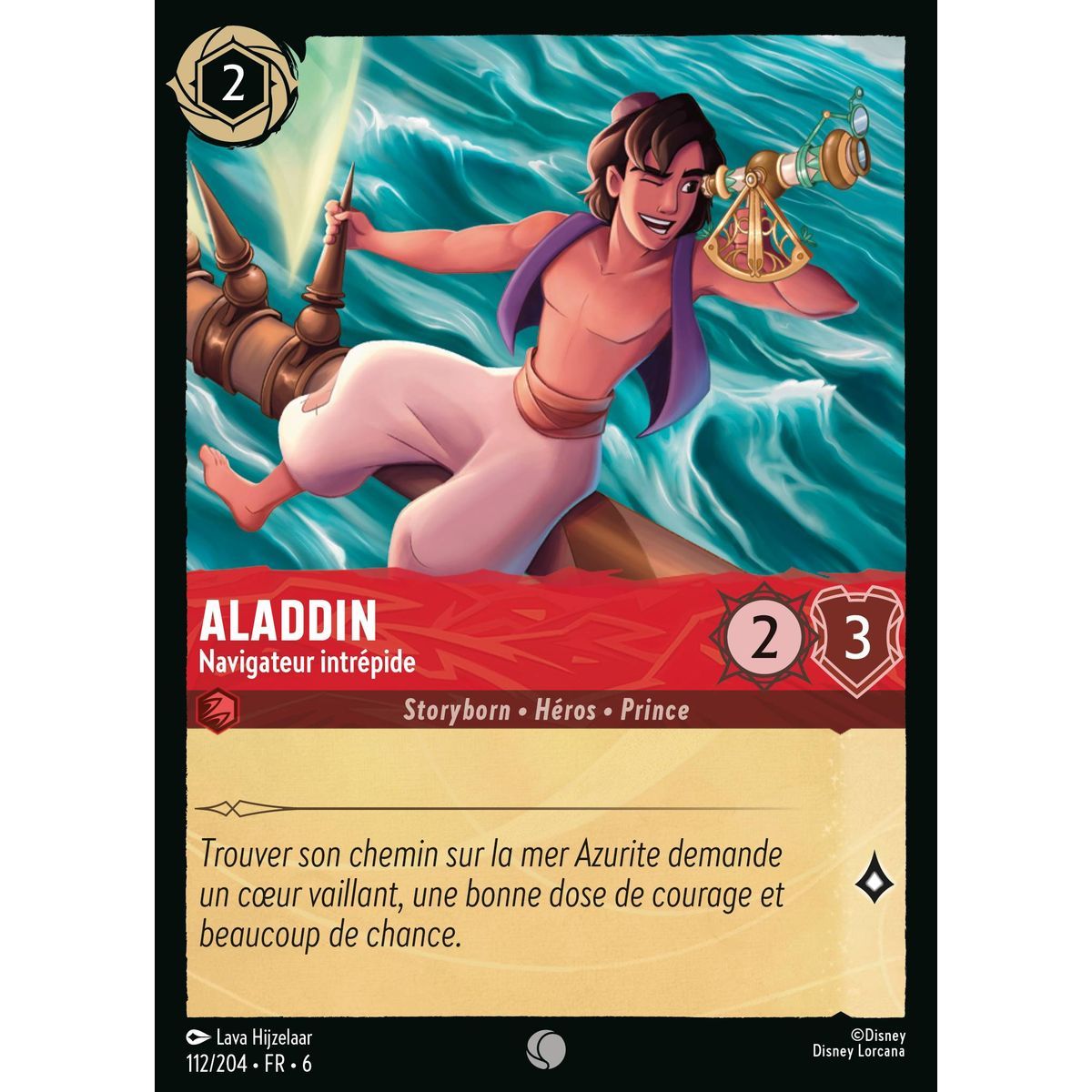 Aladdin, Intrepid Navigator - 112/204 - AZS - The Azurite Sea - Brilliant - Premium - French
