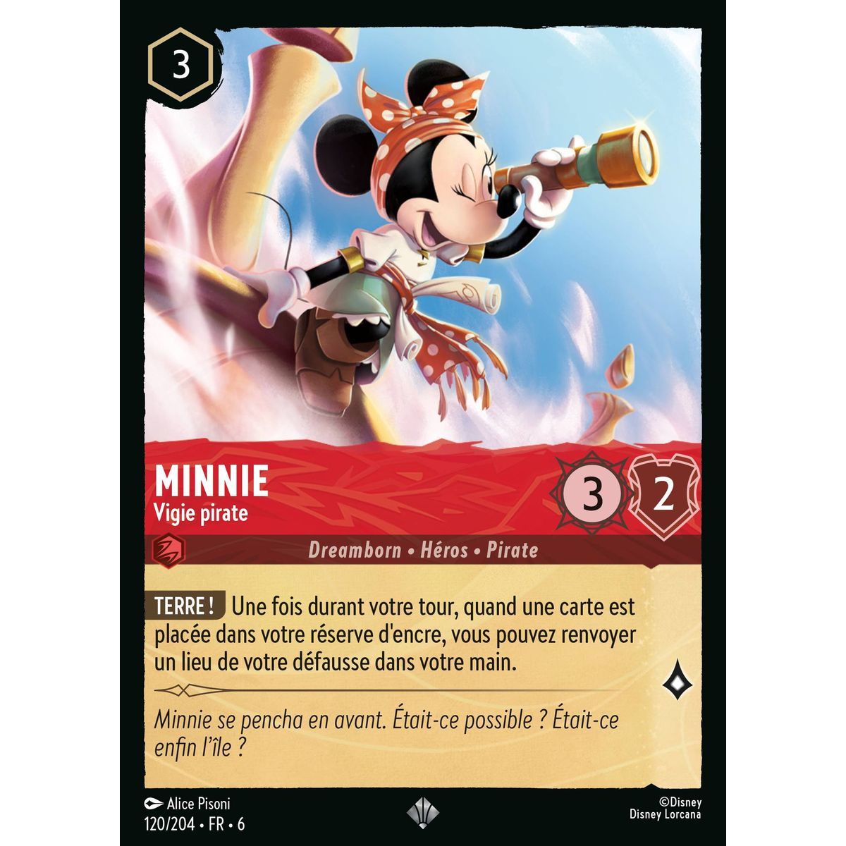 Minnie, Pirate Lookout - 120/204 - AZS - The Azurite Sea - Brilliant - Premium - French