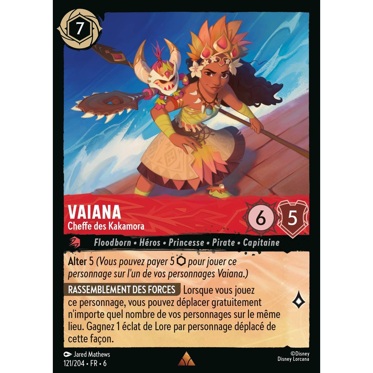 Vaiana, Chief of the Kakamora - 121/204 - AZS - The Azurite Sea - Brilliant - Premium - French