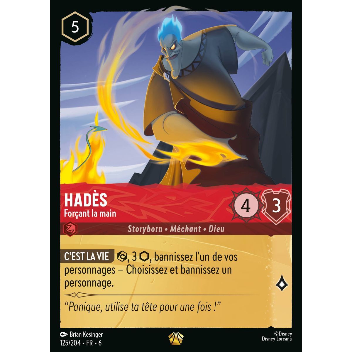 Hades, Forcing the Hand - 125/204 - AZS - The Azurite Sea - Brilliant - Premium - French