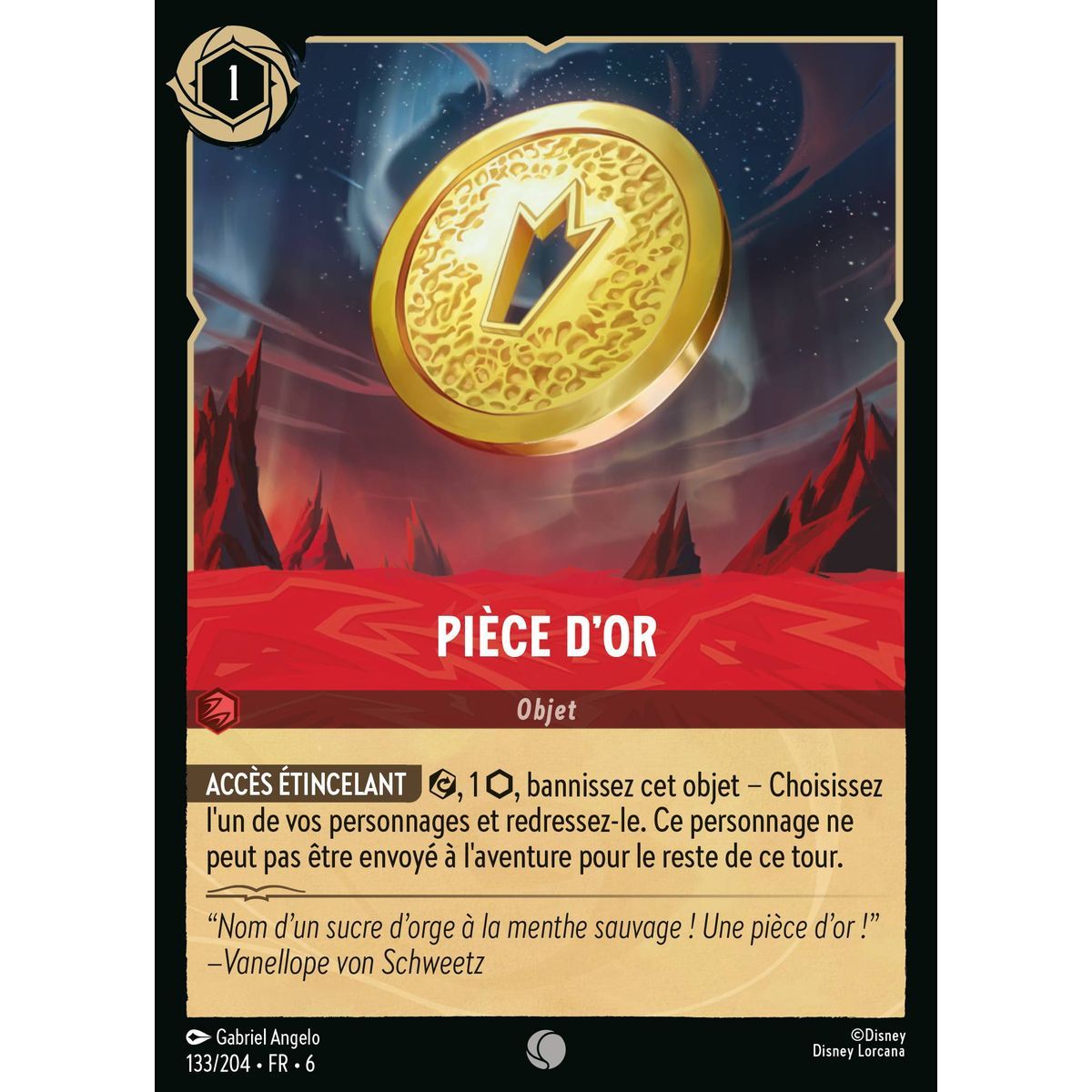 Item Gold Coin - 133/204 - AZS - The Azurite Sea - Brilliant - Premium - French