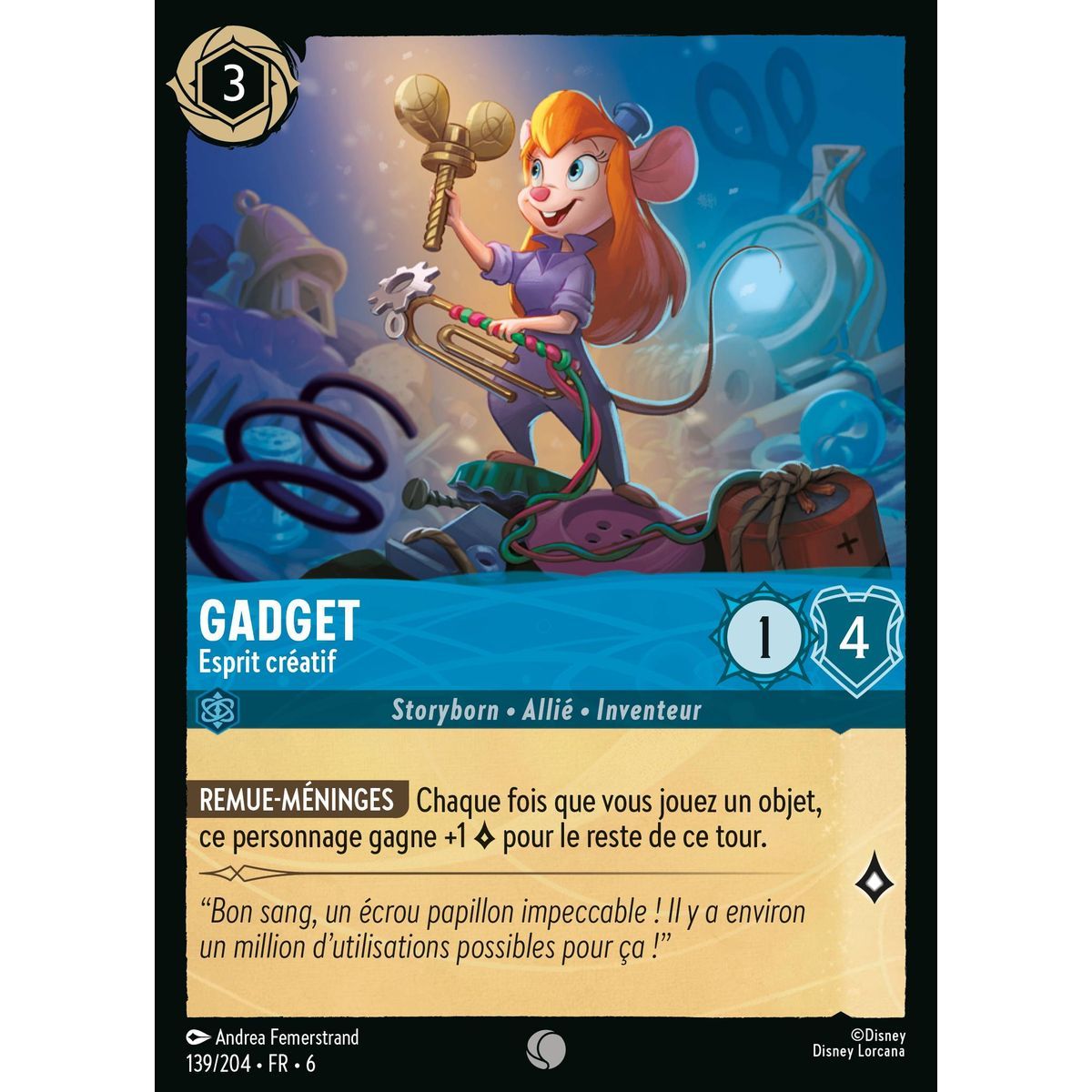 Item Gadget, Creative Mind - 139/204 - AZS - The Azurite Sea - Brilliant - Premium - French