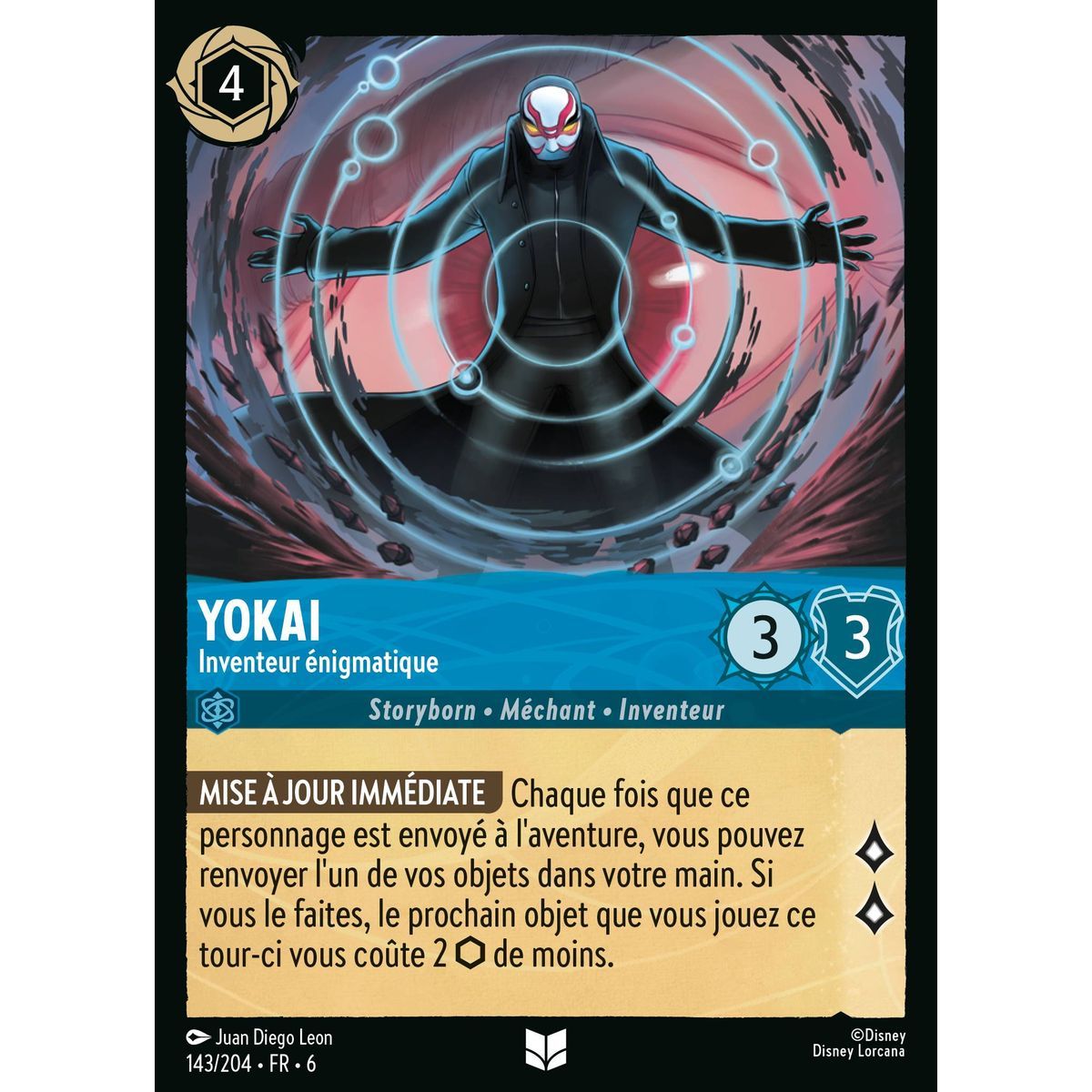 Yokai, Enigmatic Inventor - 143/204 - AZS - The Azurite Sea - Brilliant - Premium - French
