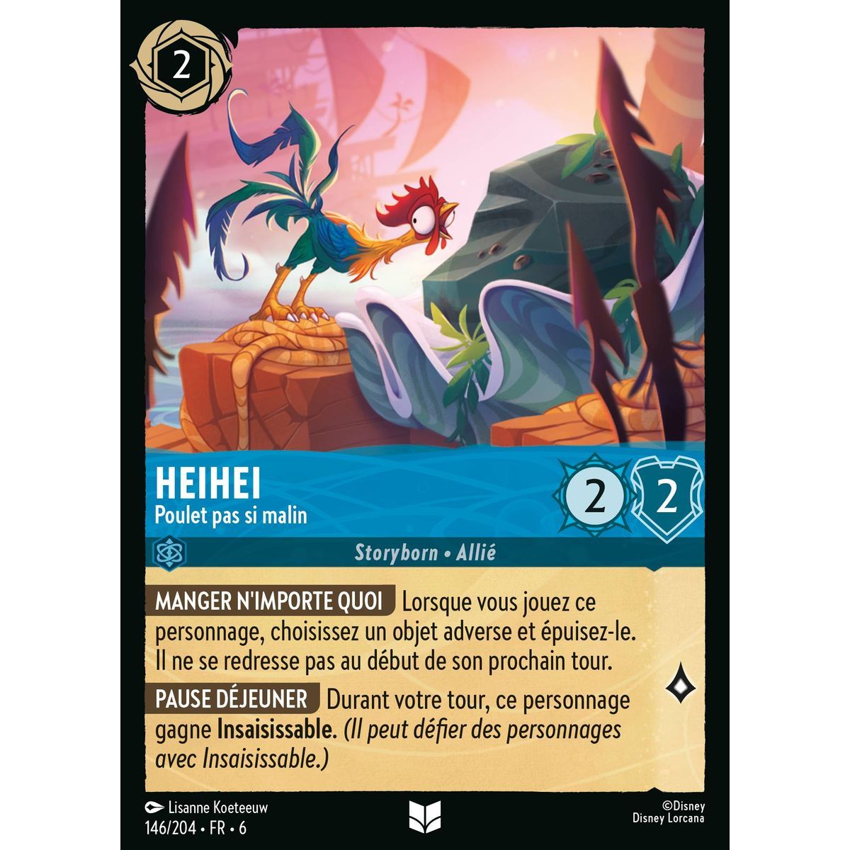 Item Heihei, Not So Clever Chicken - 146/204 - AZS - The Azurite Sea - Brilliant - Premium - French