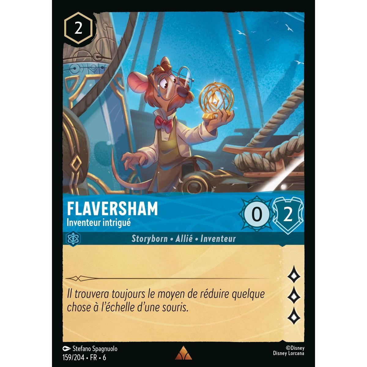 Item Flaversham, Intrigued Inventor - 159/204 - AZS - The Azurite Sea - Brilliant - Premium - French