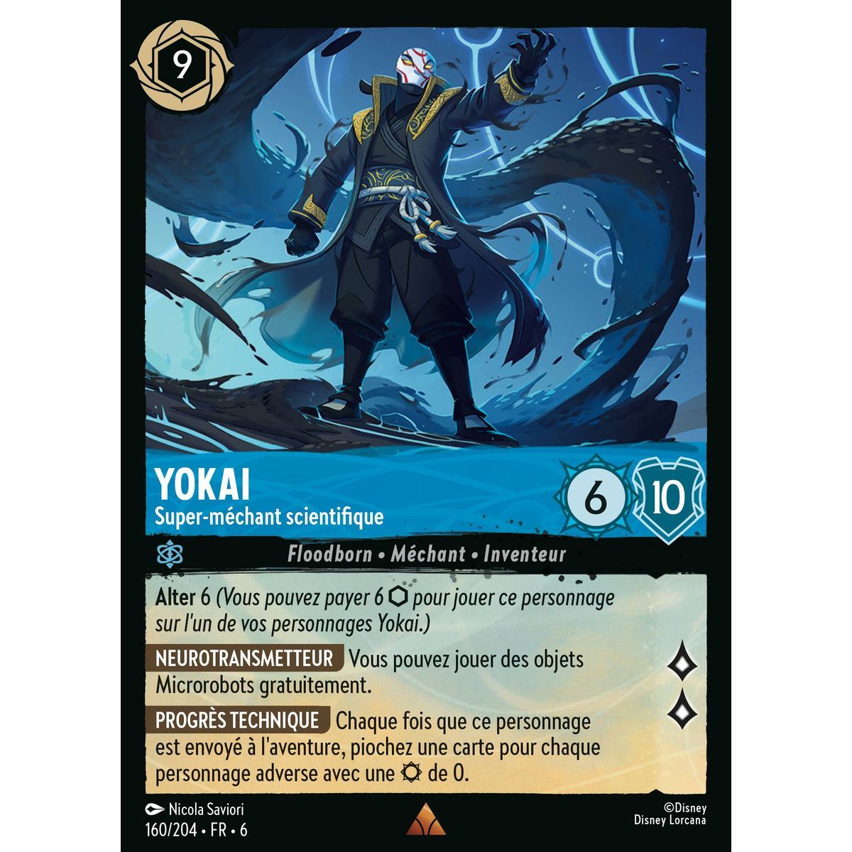 Yokai, Super-villain Scientist - 160/204 - AZS - The Azurite Sea - Brilliant - Premium - French