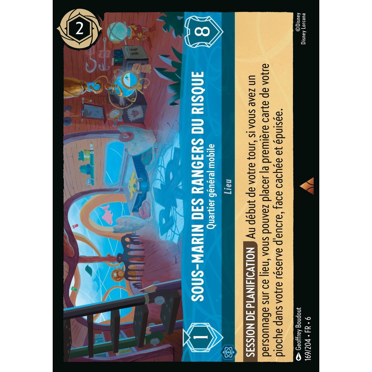 Risk Ranger Submarine, Mobile Headquarters - 169/204 - AZS - The Azurite Sea - Brilliant - Premium - French
