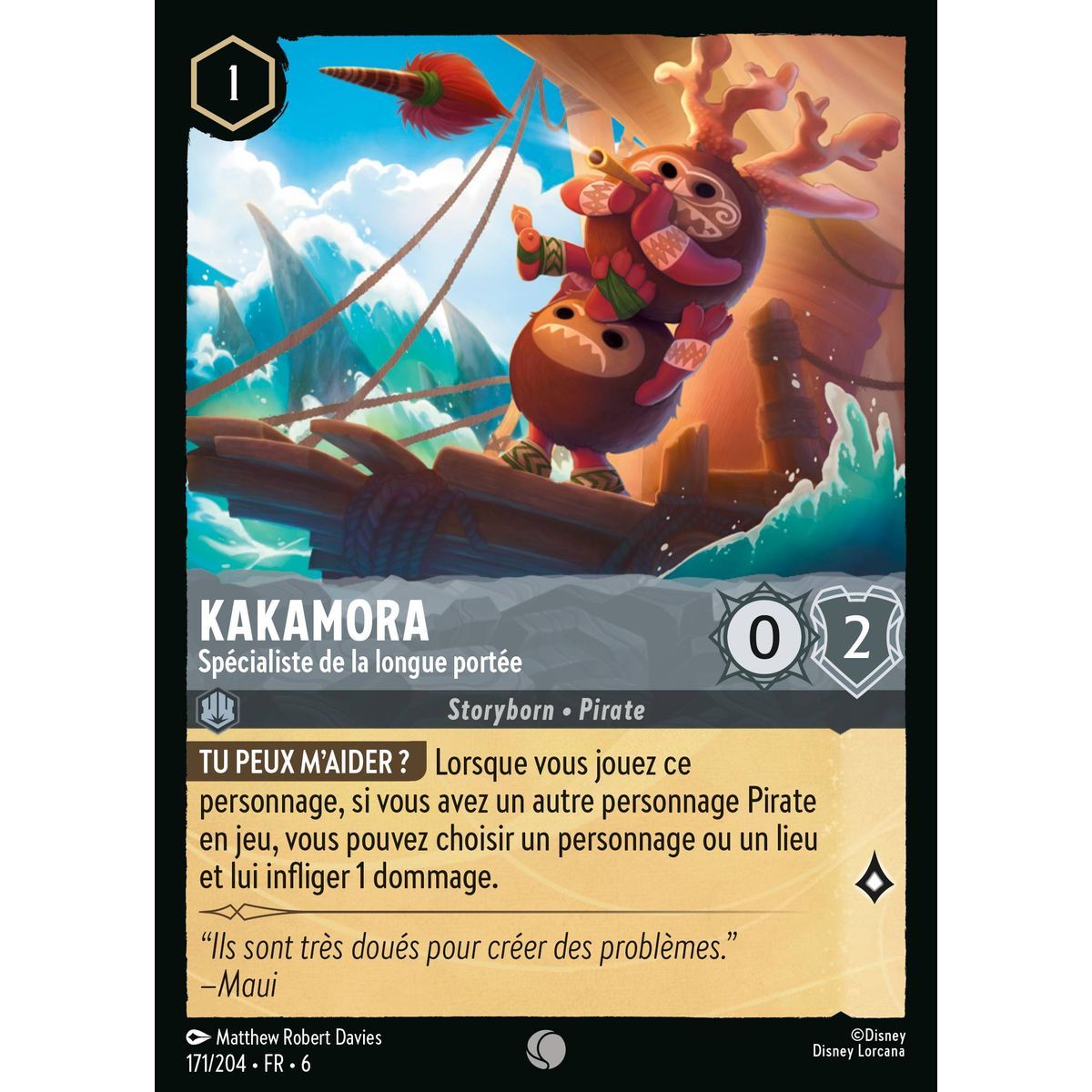 Item Kakamora, Long Range Specialist - 171/204 - AZS - La Mer Azurite - Brilliant - Premium - French