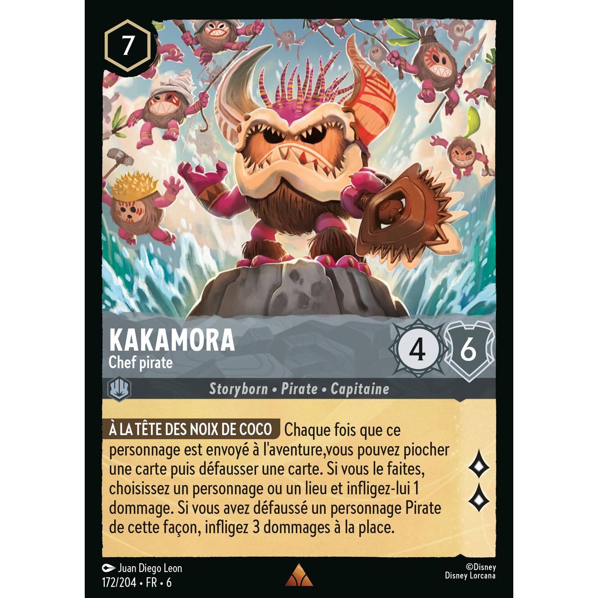 Kakamora, Pirate Chief - 172/204 - AZS - The Azurite Sea - Brilliant - Premium - French