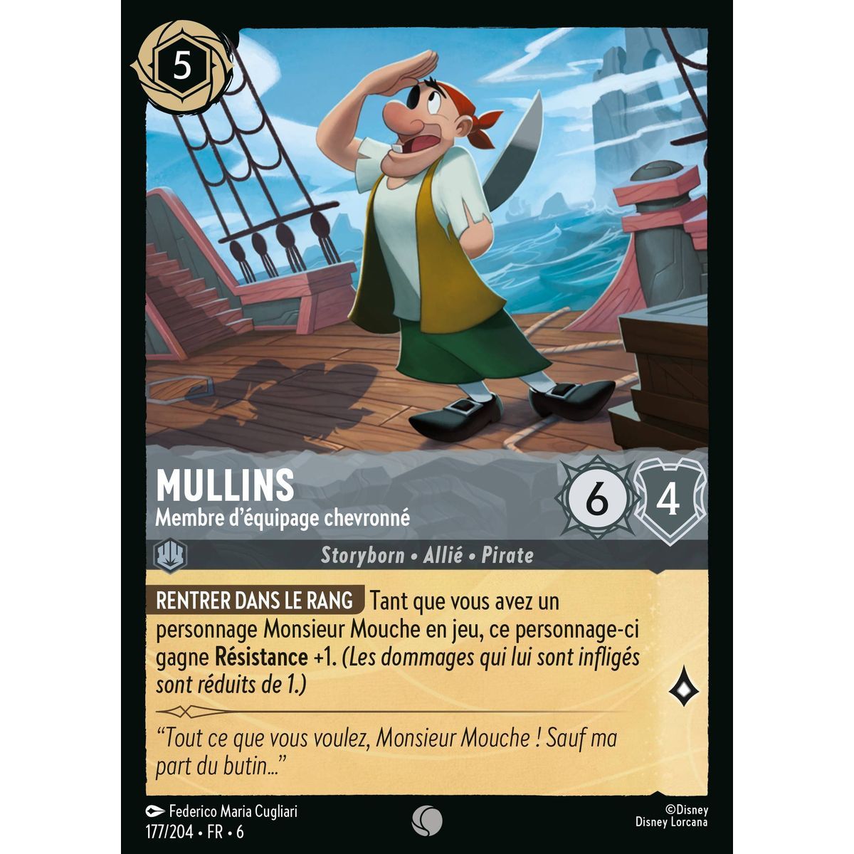 Item Mullins, Senior Crew Member - 177/204 - AZS - The Azurite Sea - Brilliant - Premium - French