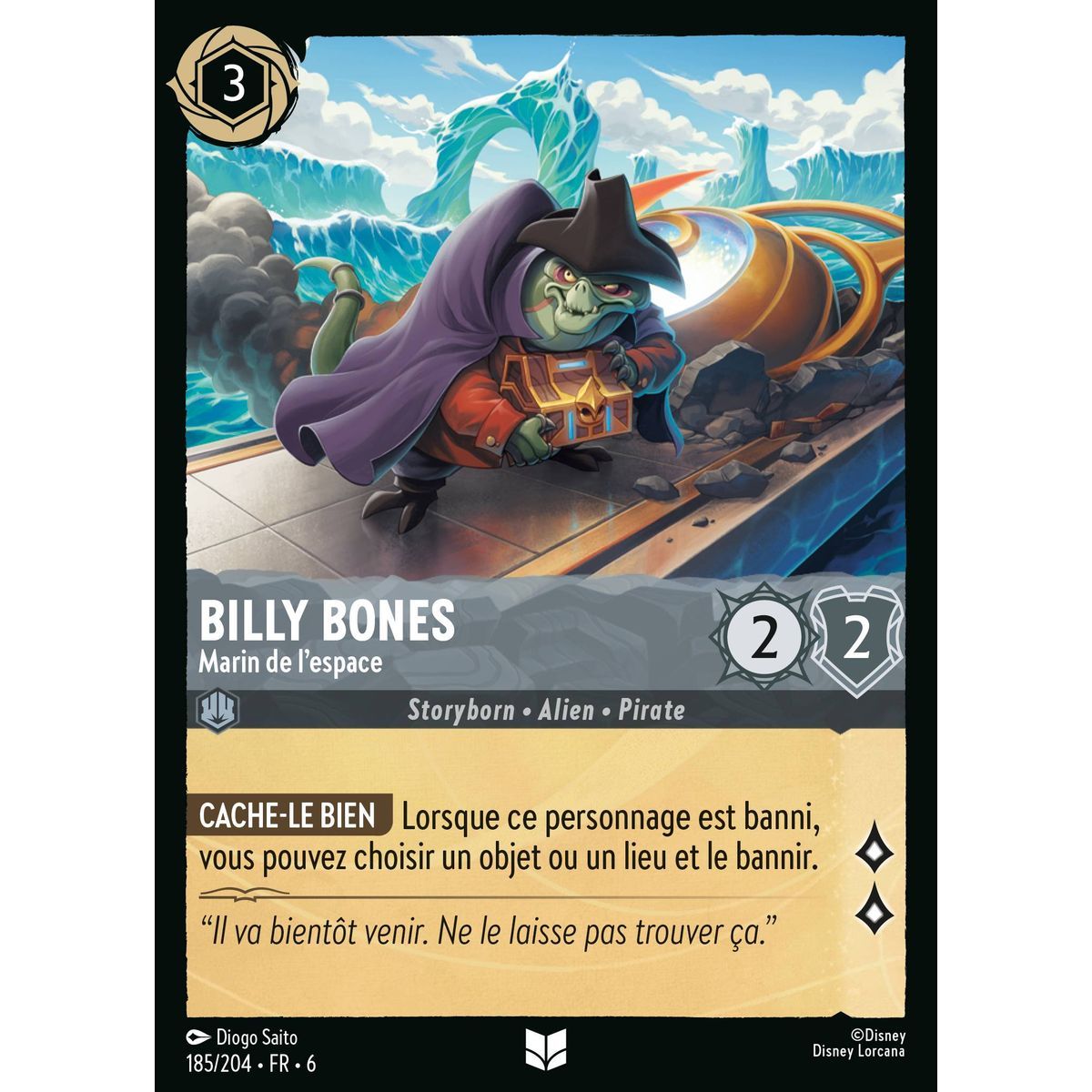 Item Billy Bones, Space Sailor - 185/204 - AZS - The Azurite Sea - Brilliant - Premium - French