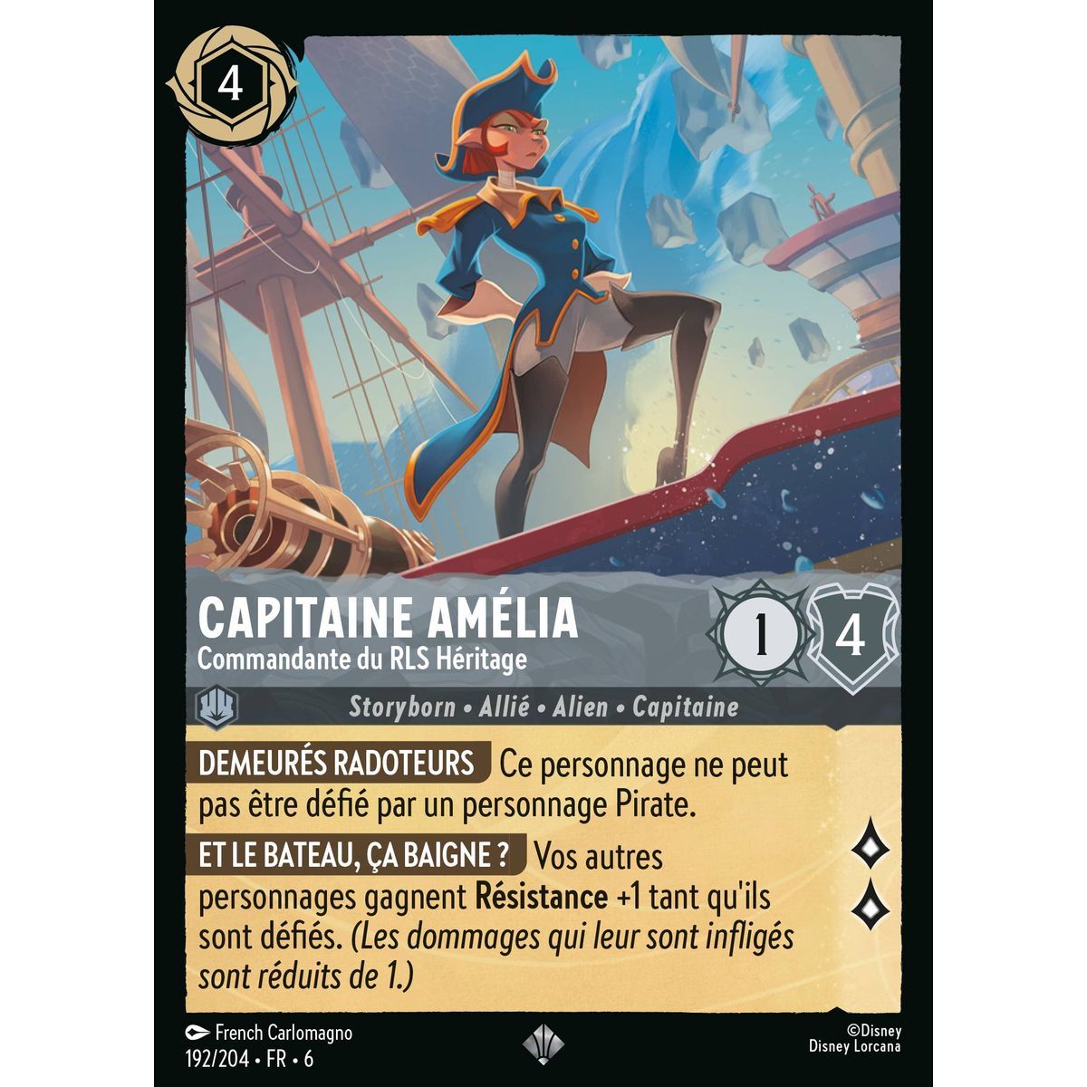 Item Captain Amélia, Commander of the RLS Héritage - 192/204 - AZS - The Azurite Sea - Brilliant - Premium - French