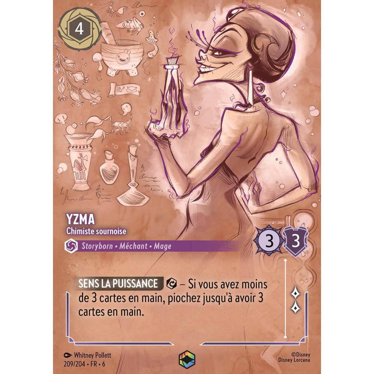 Item Yzma, Sneaky Chemist - 209/204 - AZS - The Azurite Sea - Enchanted - French