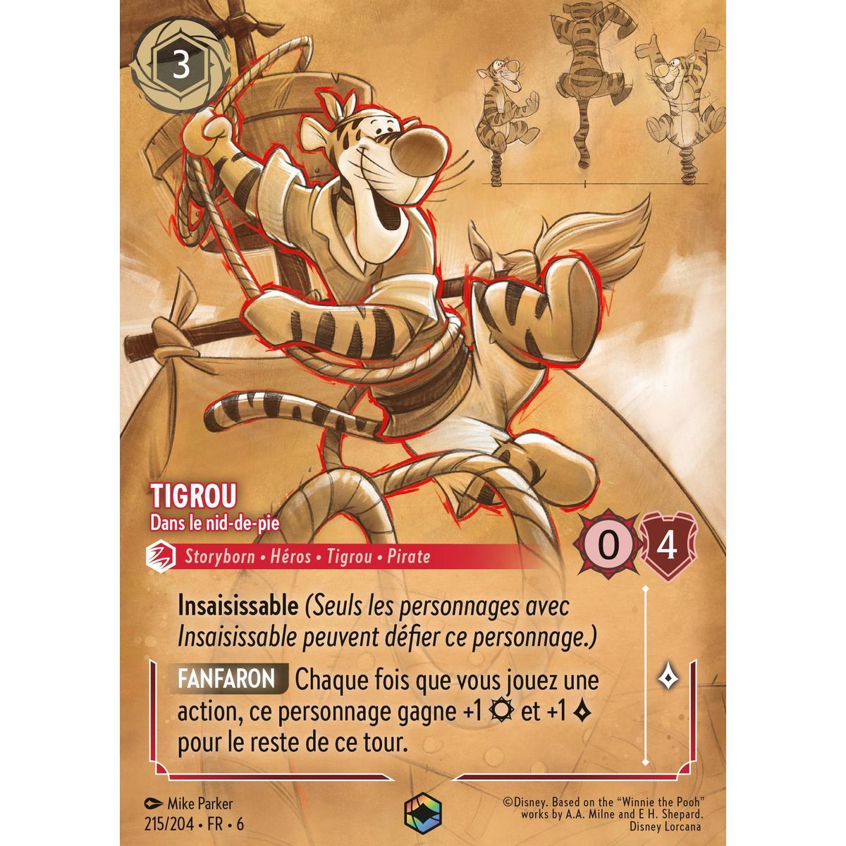 Item Tigger, In the Crow's Nest - 215/204 - AZS - The Azurite Sea - Enchanted - French
