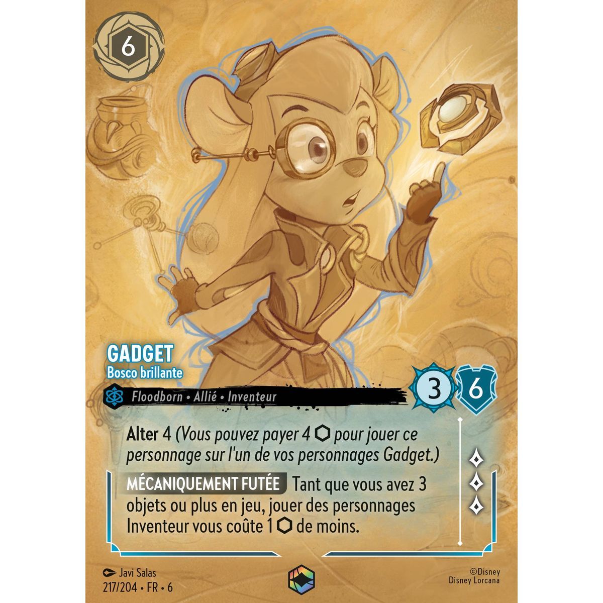 Item Gadget, Brilliant Bosco - 217/204 - AZS - The Azurite Sea - Enchanted - French