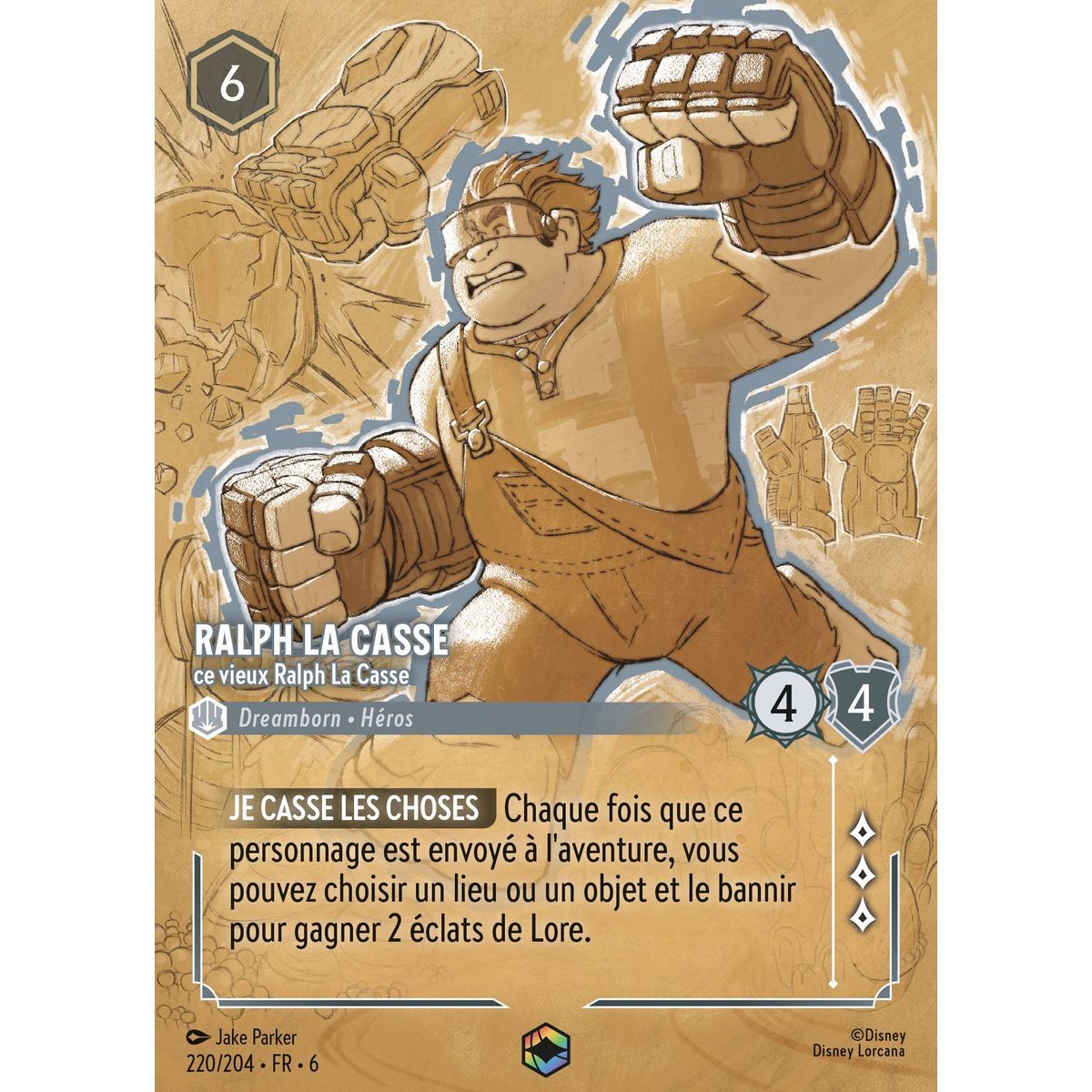Item Wreck-It Ralph, Old Wreck-It Ralph - 220/204 - AZS - The Azurite Sea - Enchanted - French