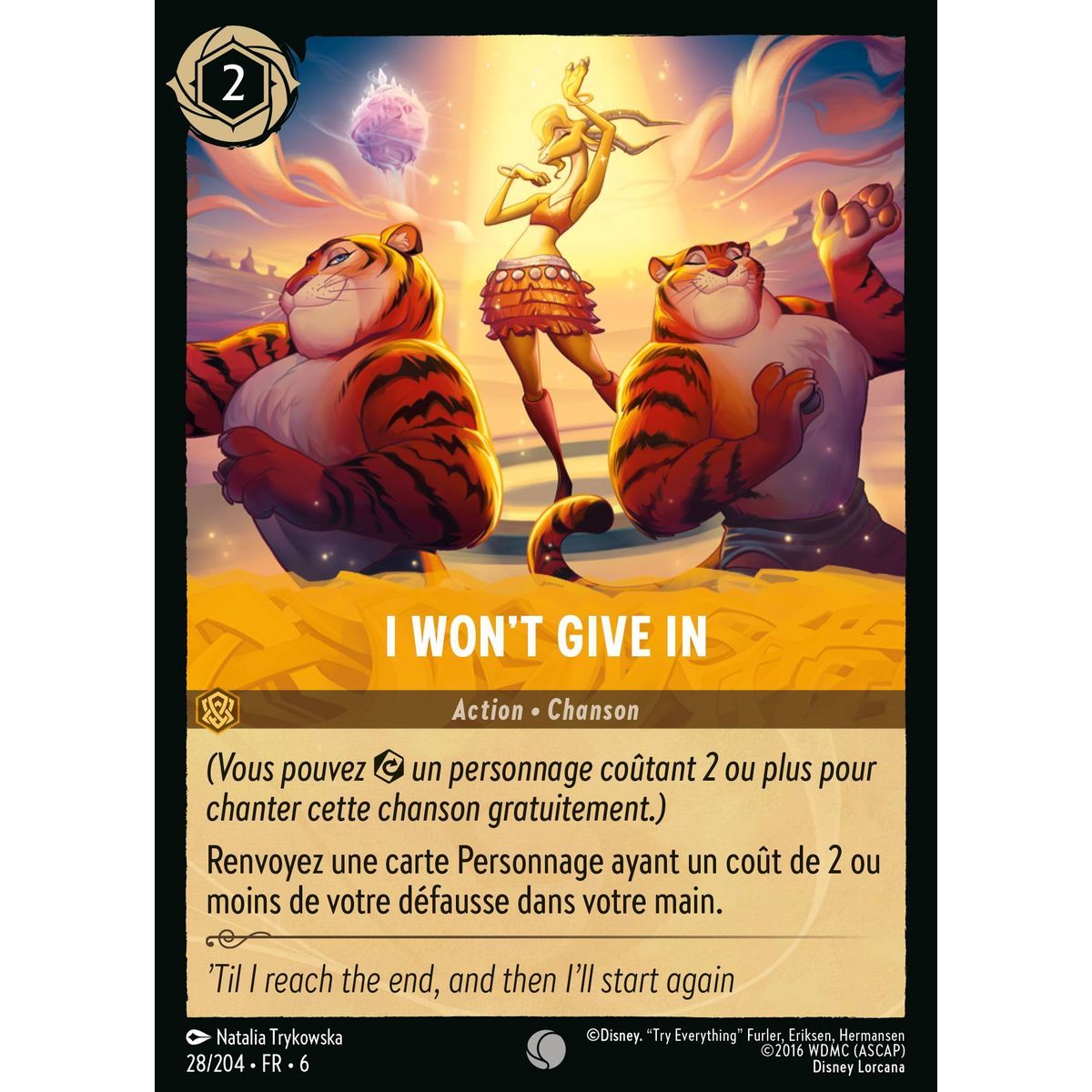 I won't give in - 28/204 - AZS - La Mer Azurite - Brilliant - Premium - French