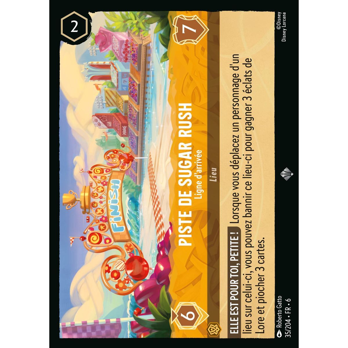 Item Sugar Rush Track, Finish Line - 35/204 - AZS - The Azurite Sea - Brilliant - Premium - French