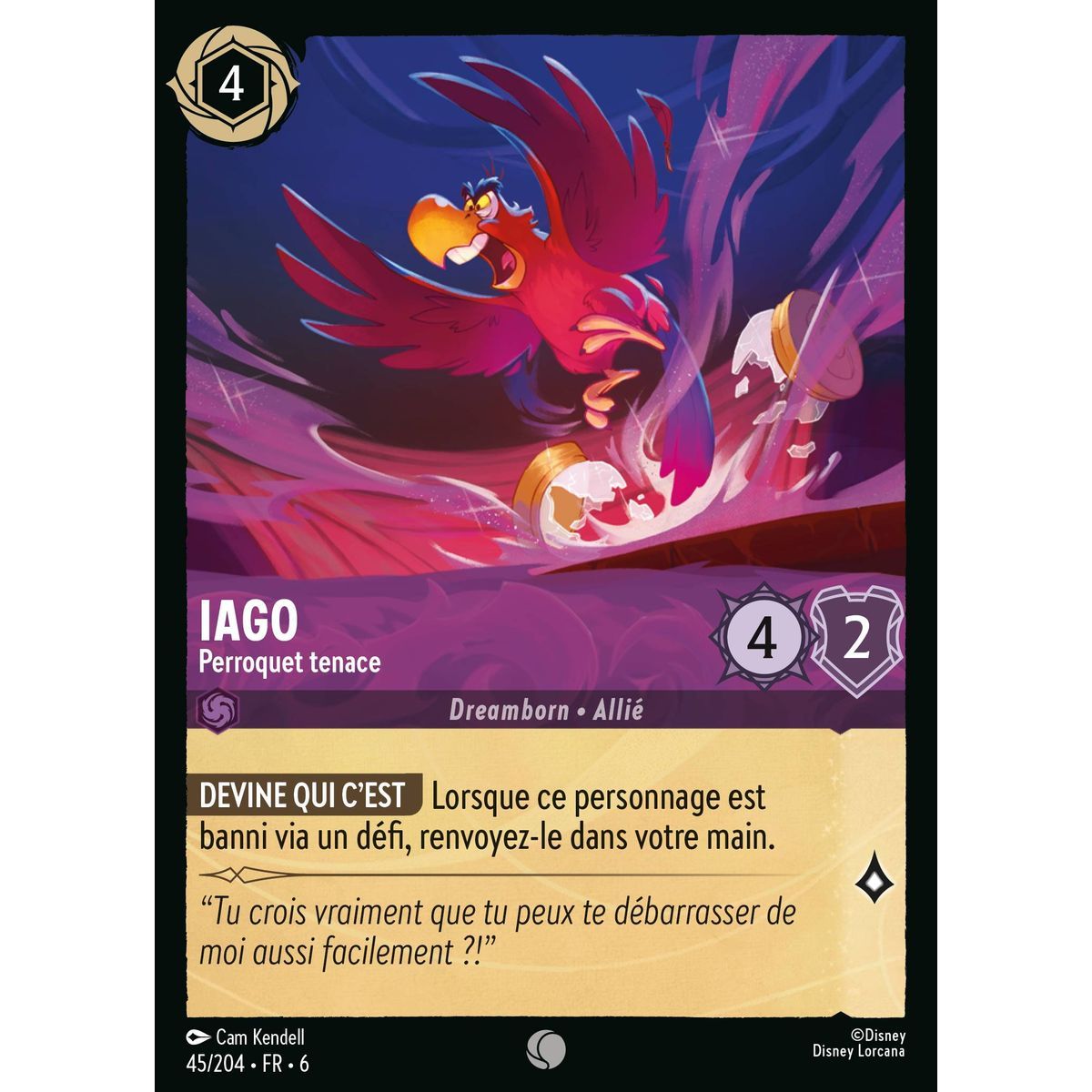 Iago, the Tenacious Parrot - 45/204 - AZS - The Azurite Sea - Brilliant - Premium - French