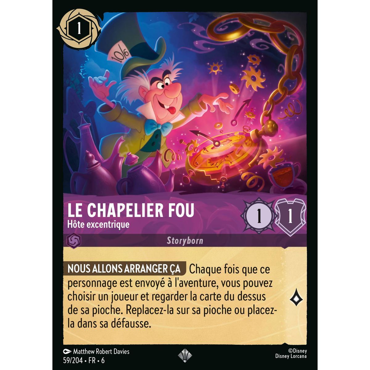 The Mad Hatter, Eccentric Host - 59/204 - AZS - The Azurite Sea - Brilliant - Premium - French