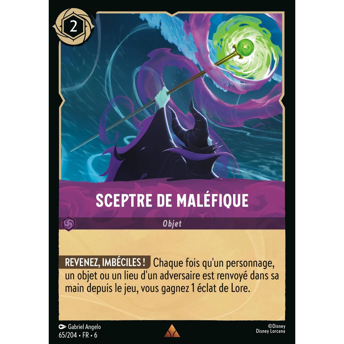 Maleficent's Scepter - 65/204 - AZS - The Azurite Sea - Brilliant - Premium - French