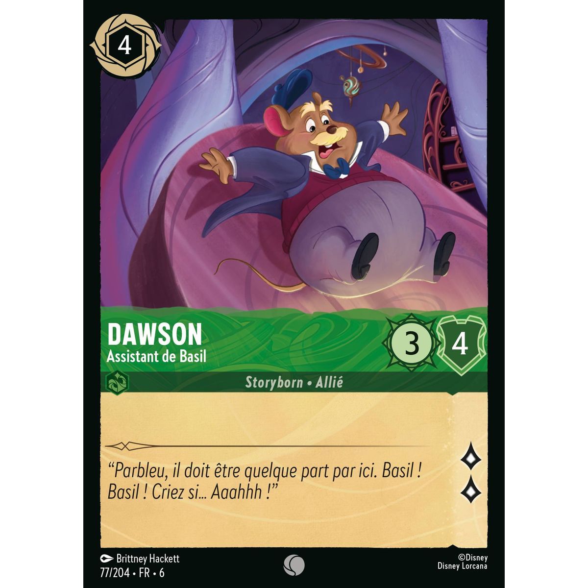 Dawson, Basil's Assistant - 77/204 - AZS - The Azurite Sea - Brilliant - Premium - French