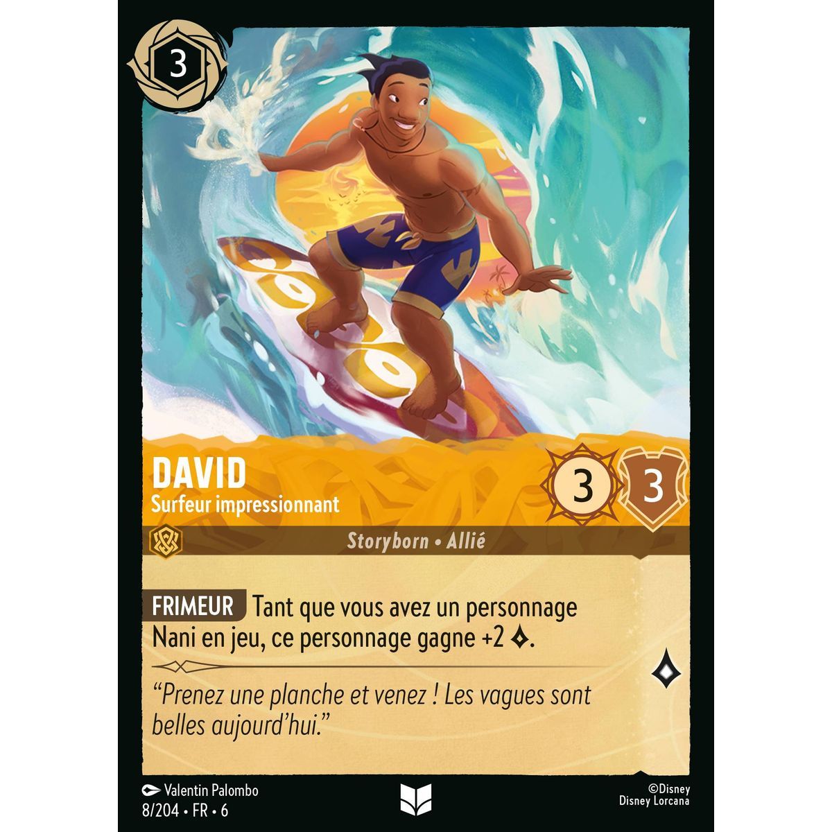David, Awesome Surfer - 8/204 - AZS - The Azurite Sea - Brilliant - Premium - French