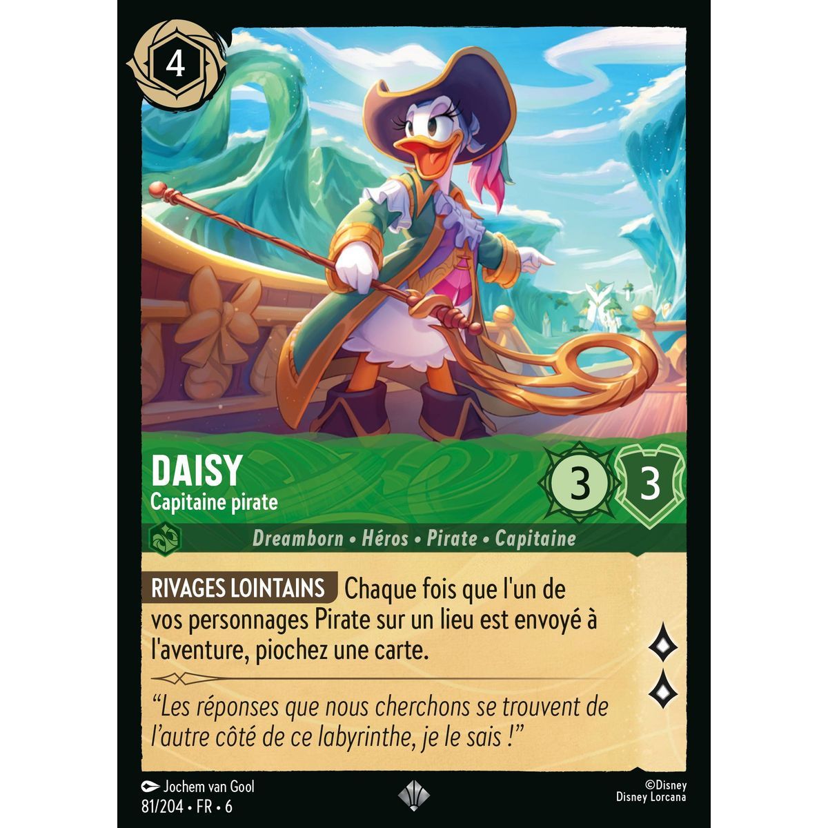 Item Daisy, Pirate Captain - 81/204 - AZS - The Azurite Sea - Super Rare - French