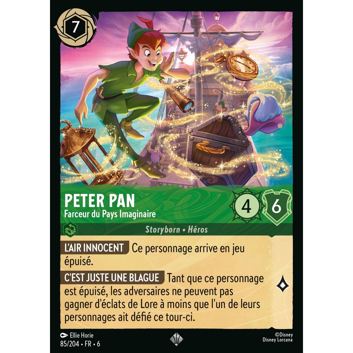 Peter Pan, Neverland Prankster - 85/204 - AZS - The Azurite Sea - Brilliant - Premium - French