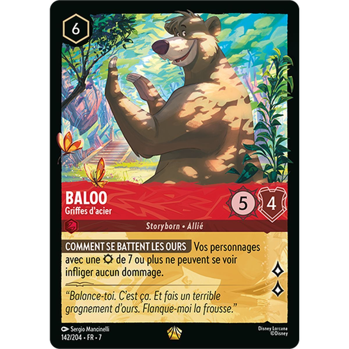 Item Baloo, Steel Claws - 142/204 - ARI - The Island of Archazia - Legendary - French