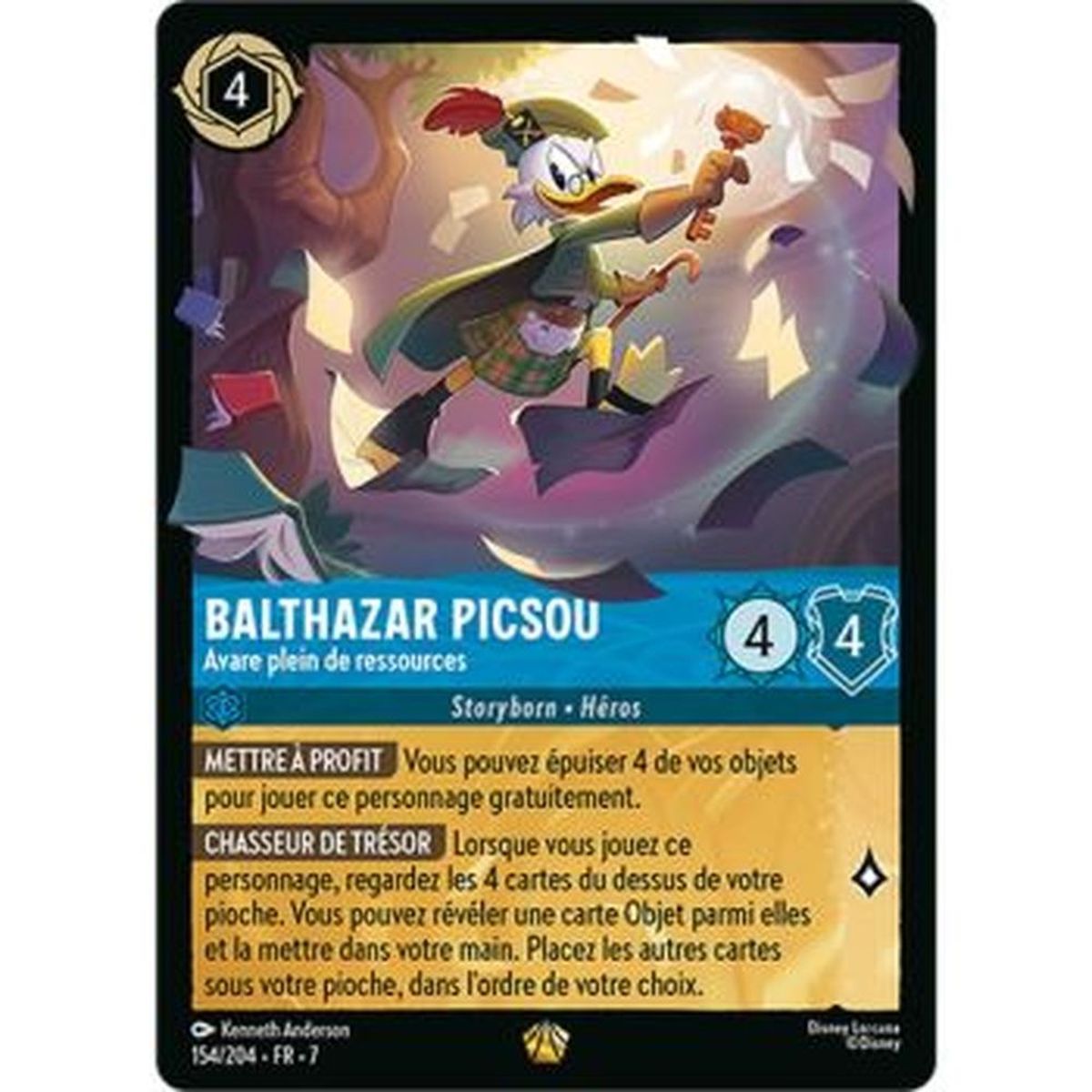 Scrooge McDuck, Resourceful Miser - 154/204 - ARI - The Island of Archazia - Legendary - French