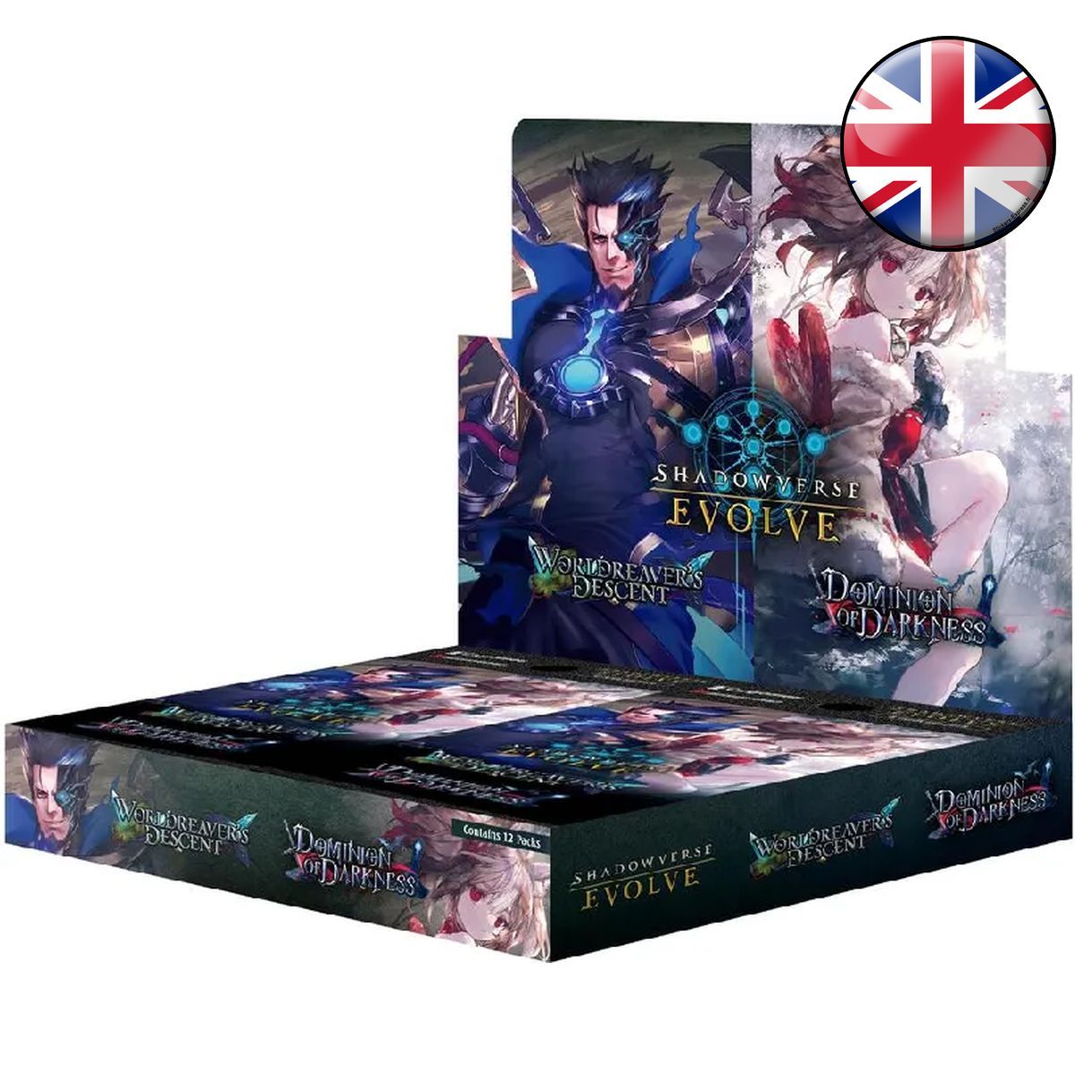 Box of 12 Boosters - BP12 Worldreaver's Descent & Dominion of Darkness - Shadowverse Evolve - EN