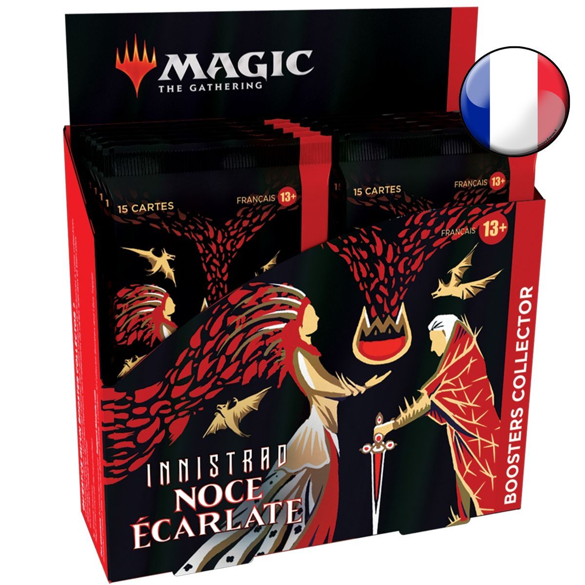 Box of 12 Boosters - Collector - Innistrad: Scarlet Wedding - Magic The Gathering - FR