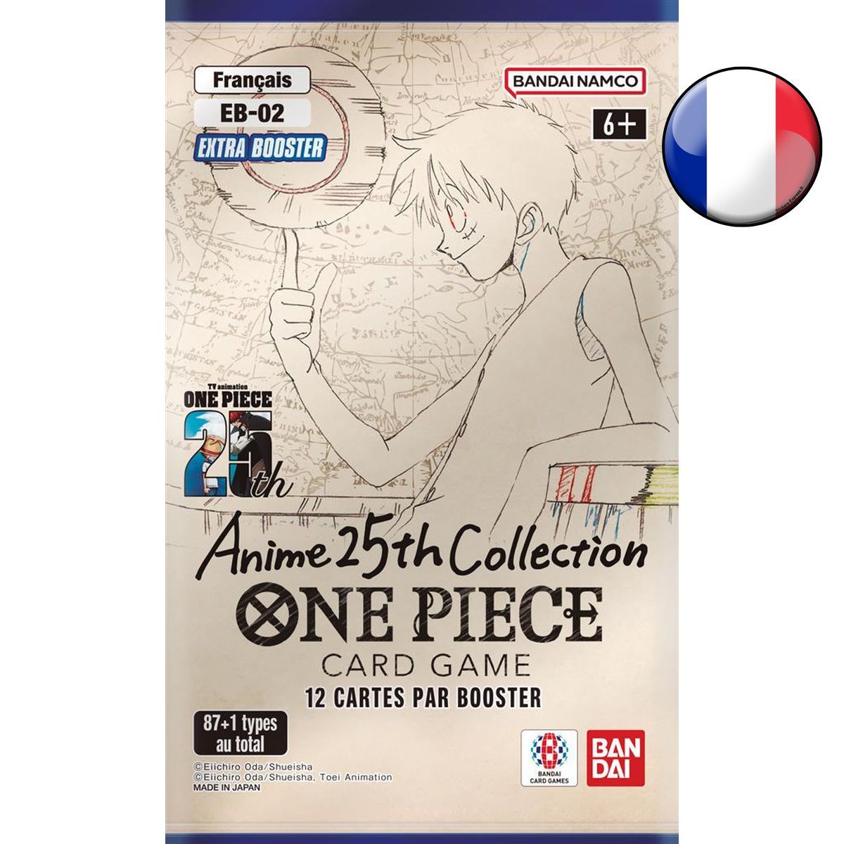 Box of 24 Boosters - Extra Booster: Anime 25th Collection - One Piece CG - EB-02 - EB02 - FR