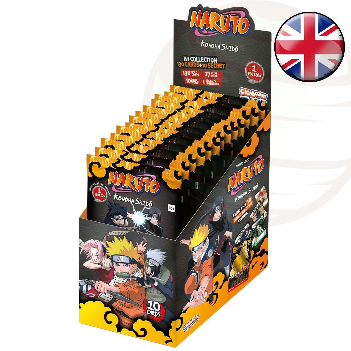 Box of 24 Boosters - Konoha Shido - Naruto Mythos TCG - 1st Edition - EN
