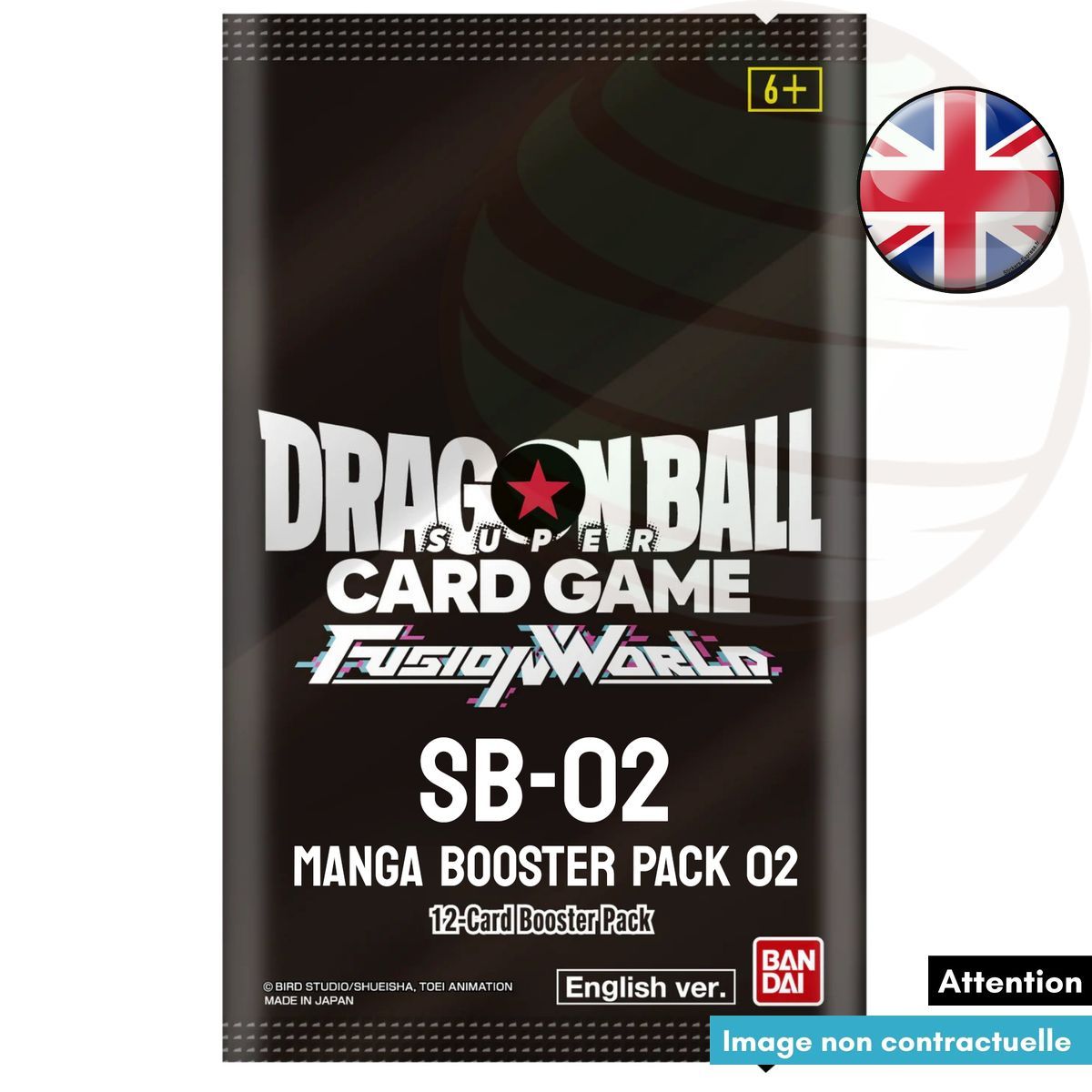 Box of 24 Boosters - Manga Booster Pack 02 - SB02 - Dragon Ball Super CG Fusion World - EN