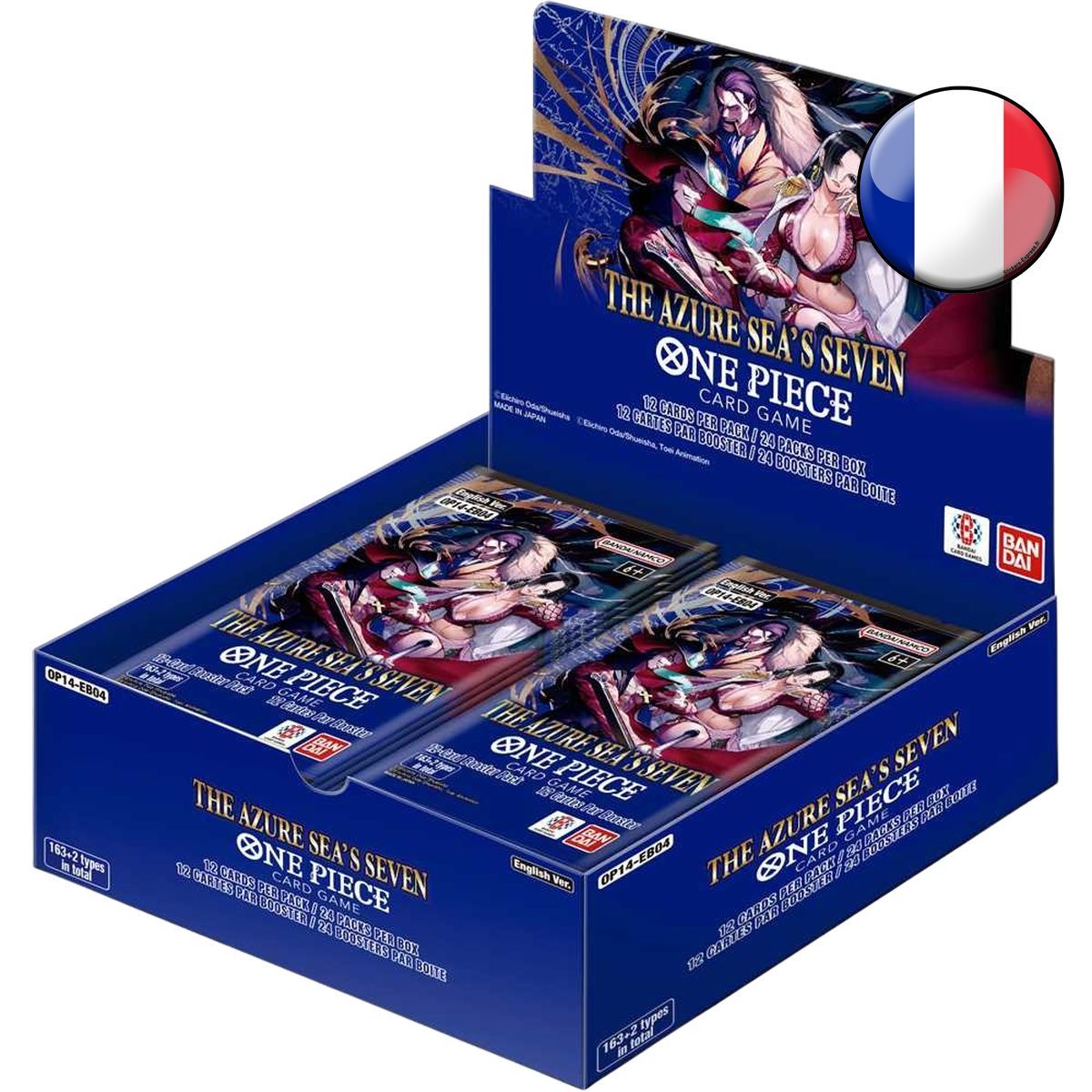 Item Box of 24 Boosters - OP14~EB04 "The Seven of the Azure Sea" - One Piece CG - OP-14 EB-04 - FR